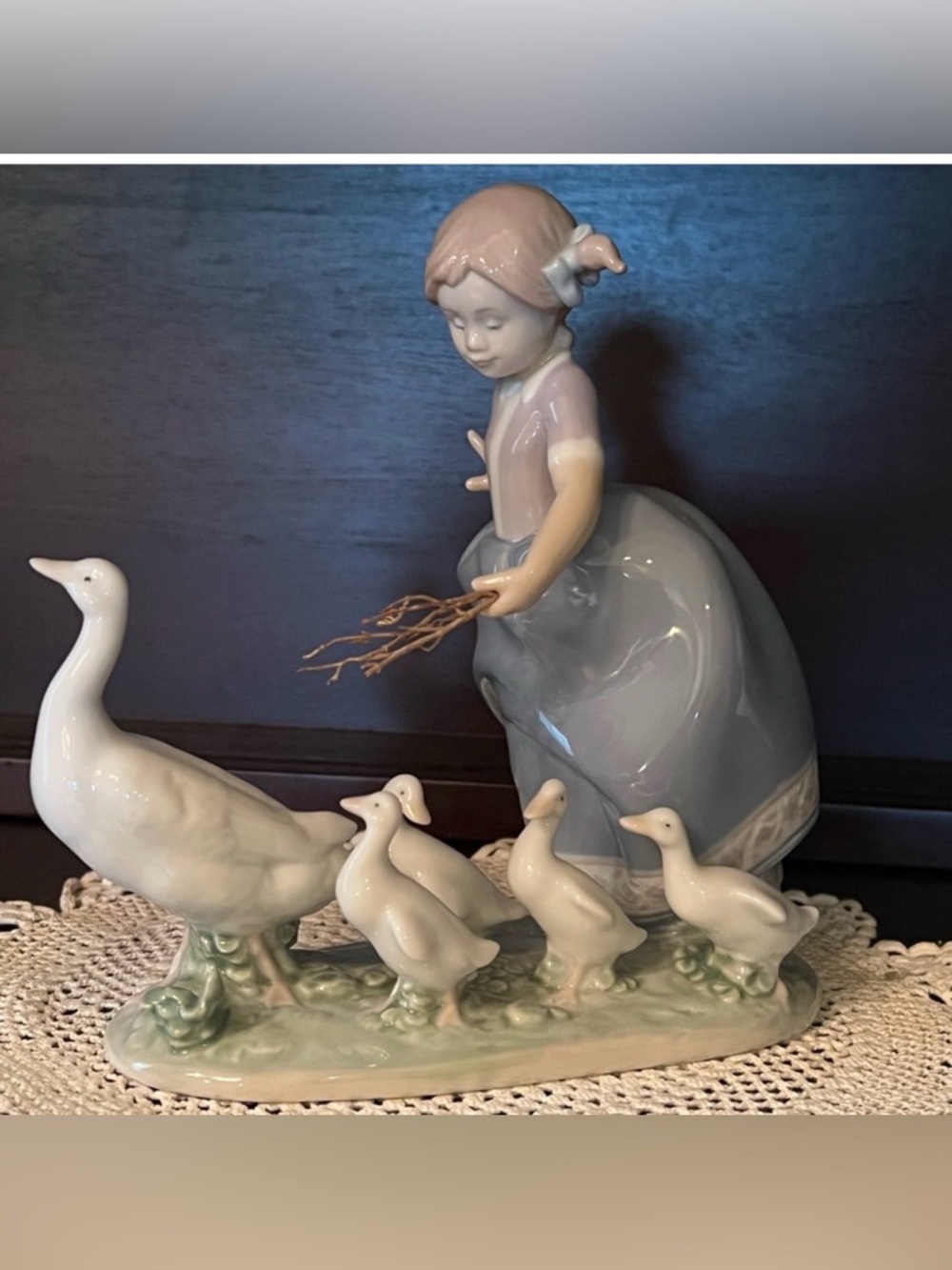 Lladro - "Hurry Now" 5503 - Girl with Geese